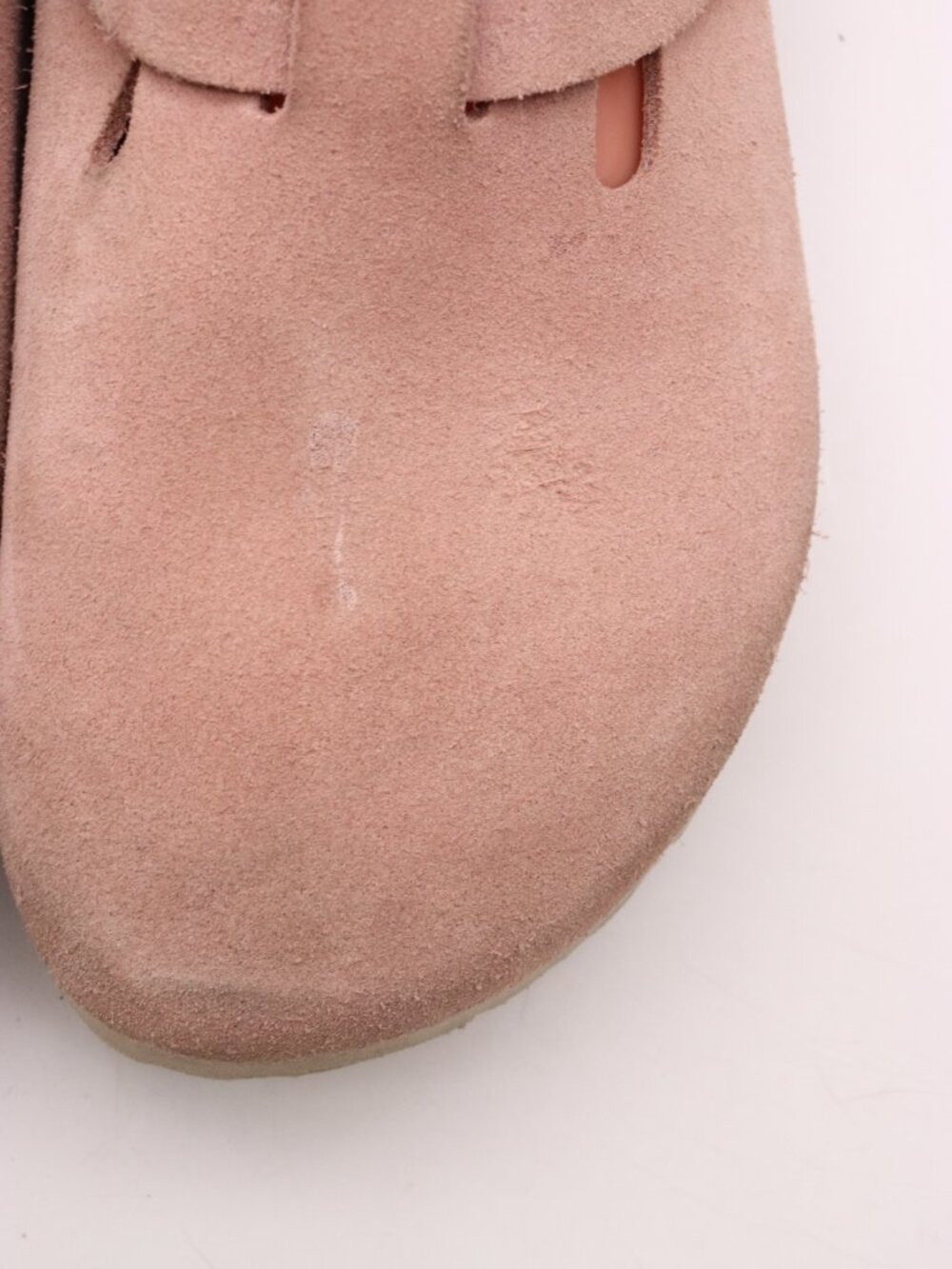 Birkenstock Boston Pink Suede Men's 9 Womens 11 Slip-On Clogs Soft Footbed Strap - Picture 10 of 12